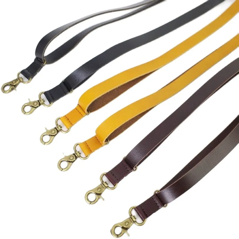 1.7Cm High Quality Real Cowhide Split Leather Strap Women Men Unisex Hook Suspenders