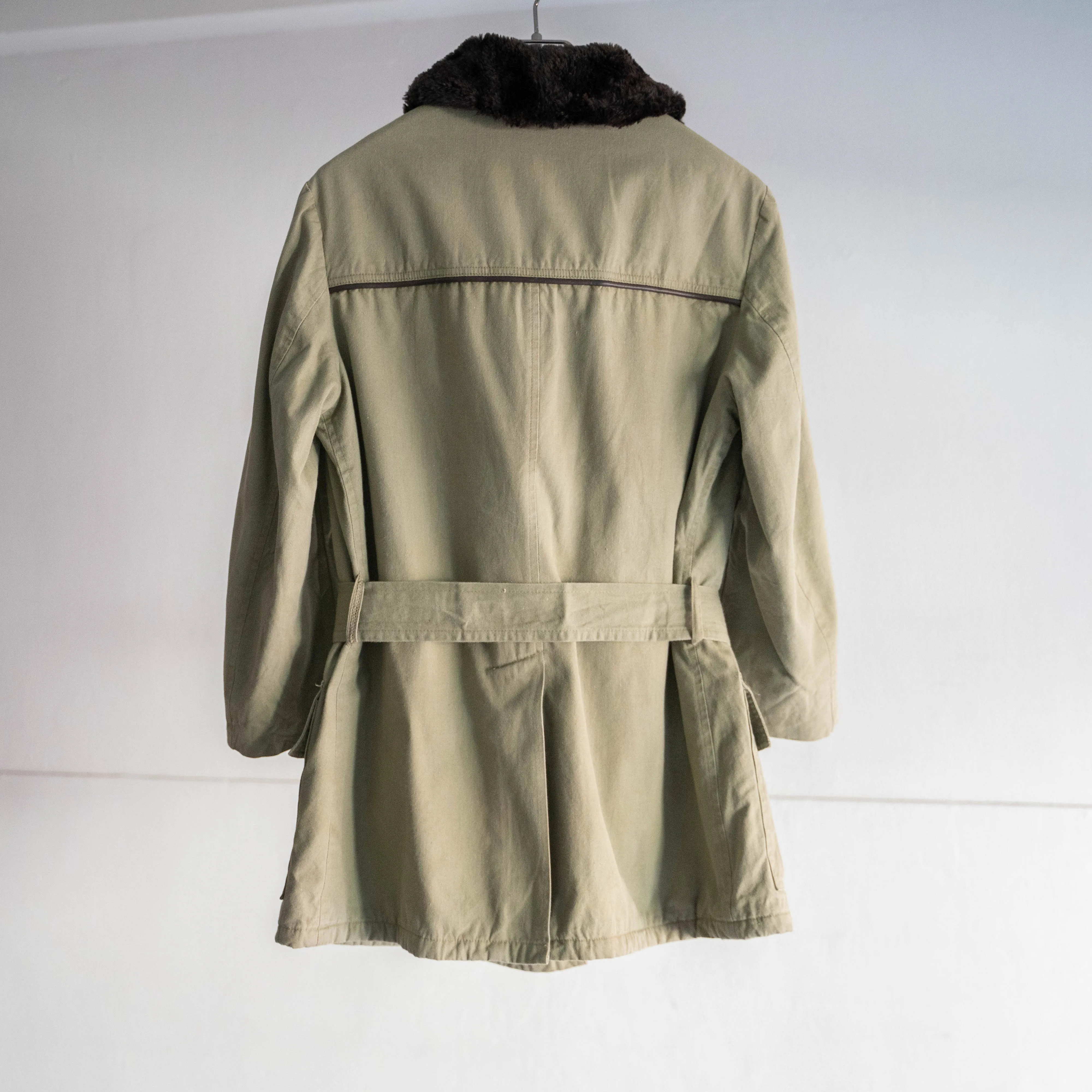 1970-80s France green color canadian coat