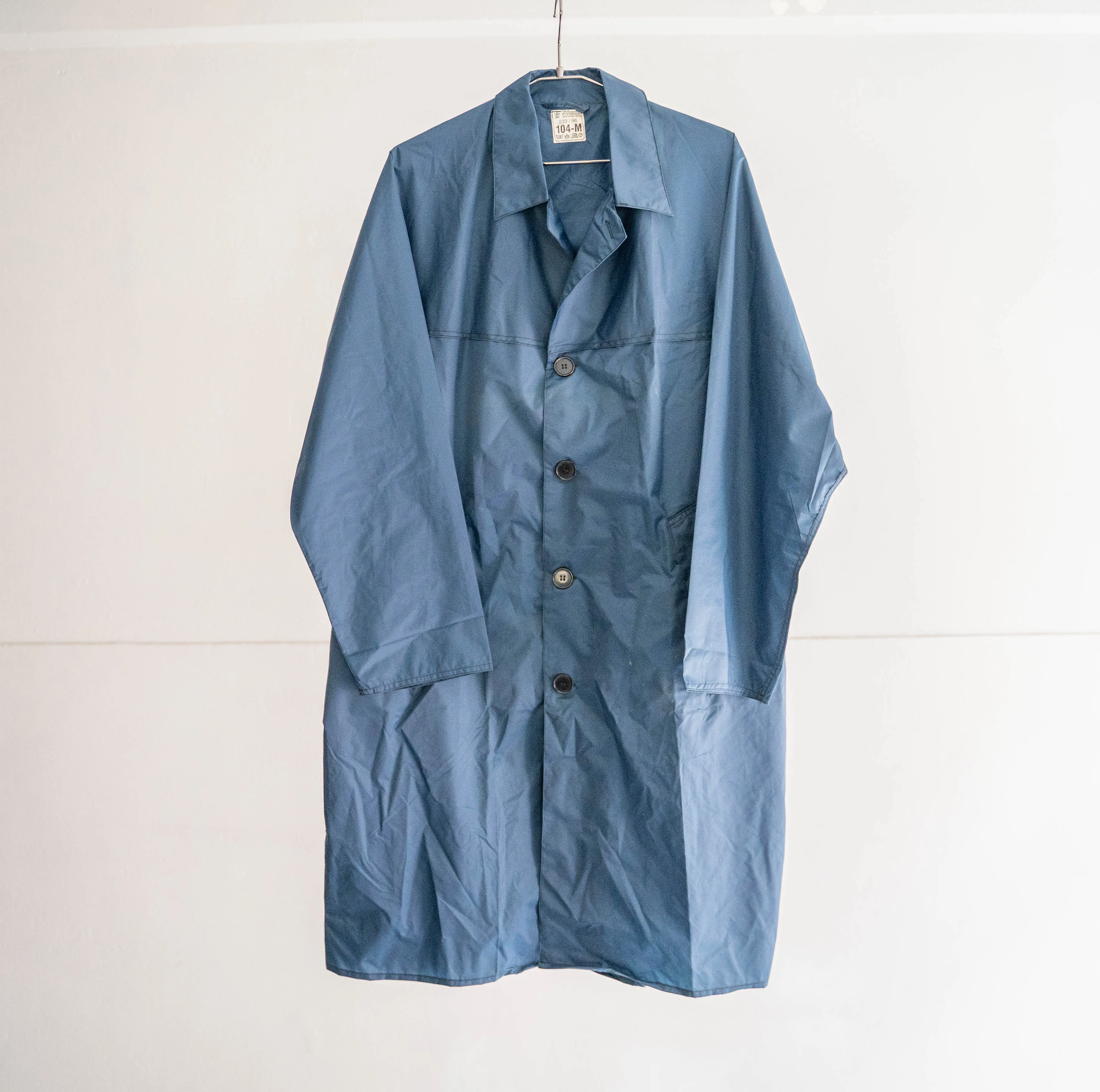 1980-90s French military nylon rain coat 'dead stock'