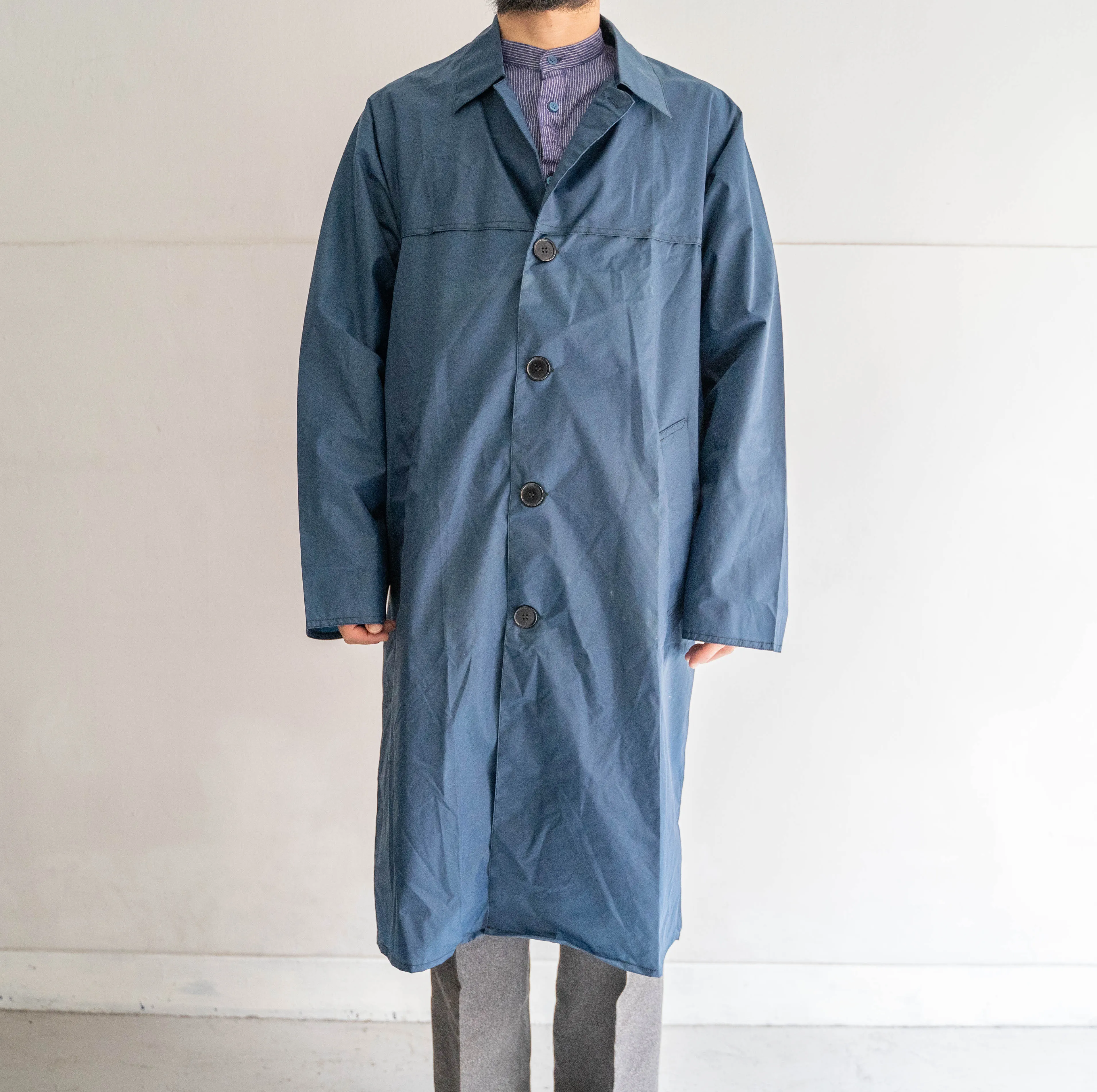 1980-90s French military nylon rain coat 'dead stock'