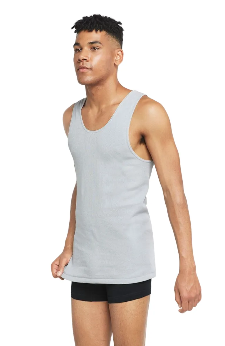 3 x Bonds X-Temp Grey Mens Chesty Cotton Plain Singlet Vest Tank Top