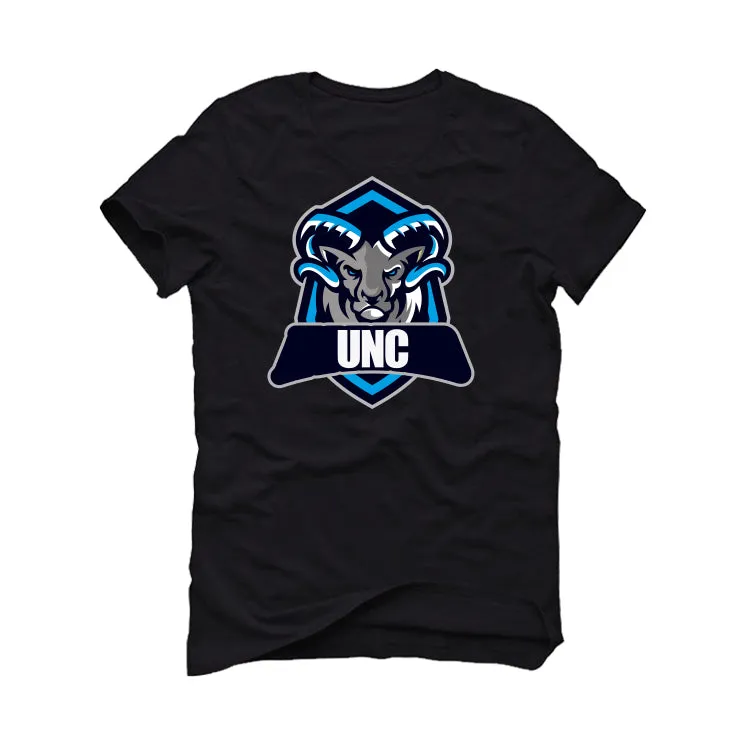 Air Jordan 1 "UNC Toe" | illcurrency Black T-Shirt (RAMMED HEAD)