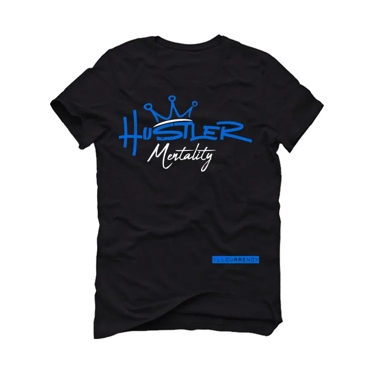 Air Jordan 1 Royal Reimagined | Illcurrency Black T-Shirt (Hustler Mentality)