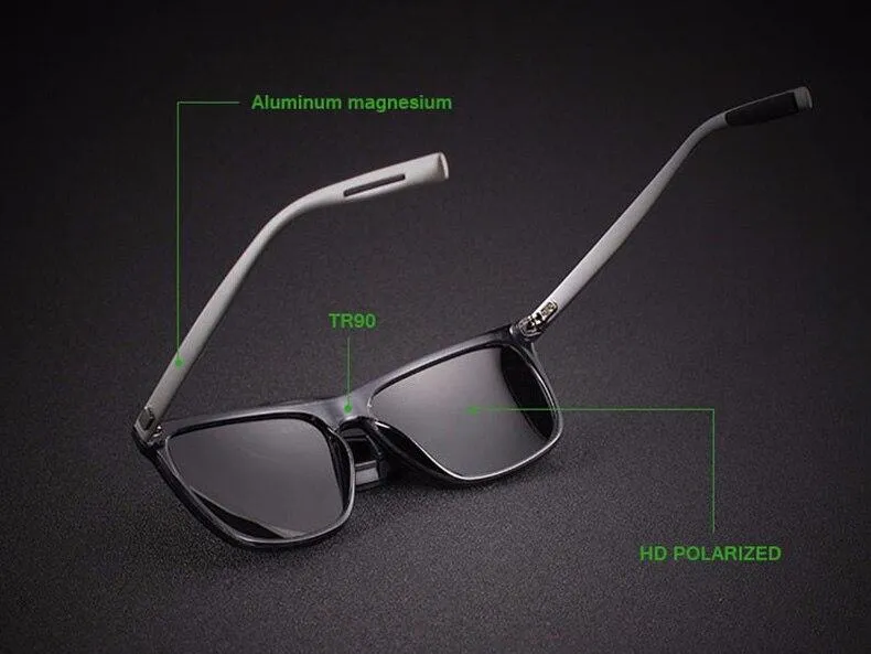 Aluminum Magnesium Classic Polarized UV400 Sunglasses for Men