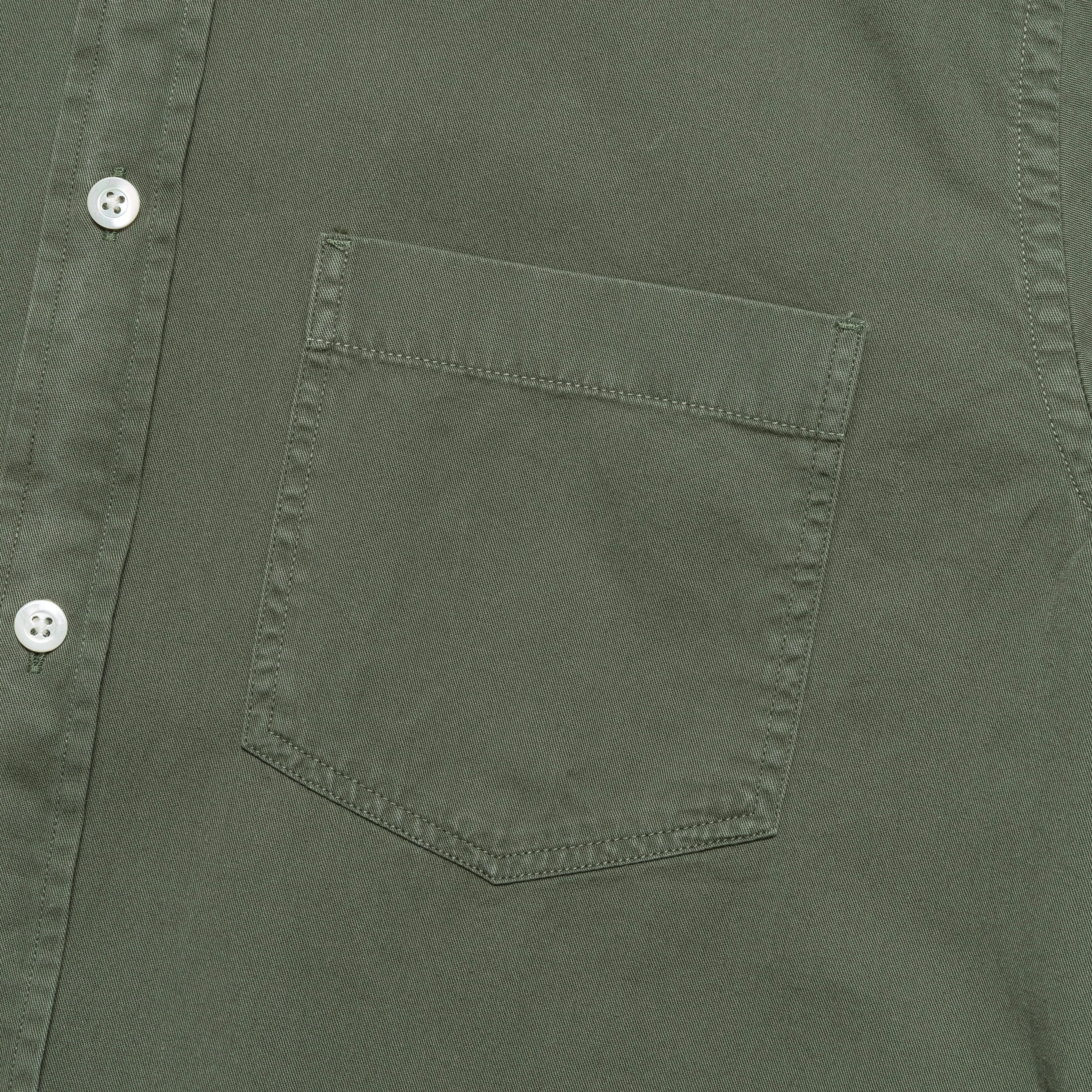 Anton Light Twill Shirt - Spruce Green