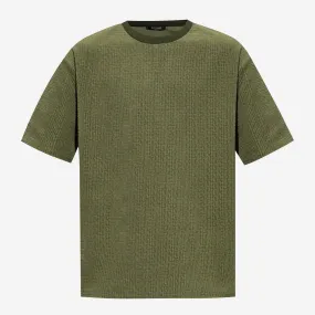 Balmain Textured Monogram T-Shirt