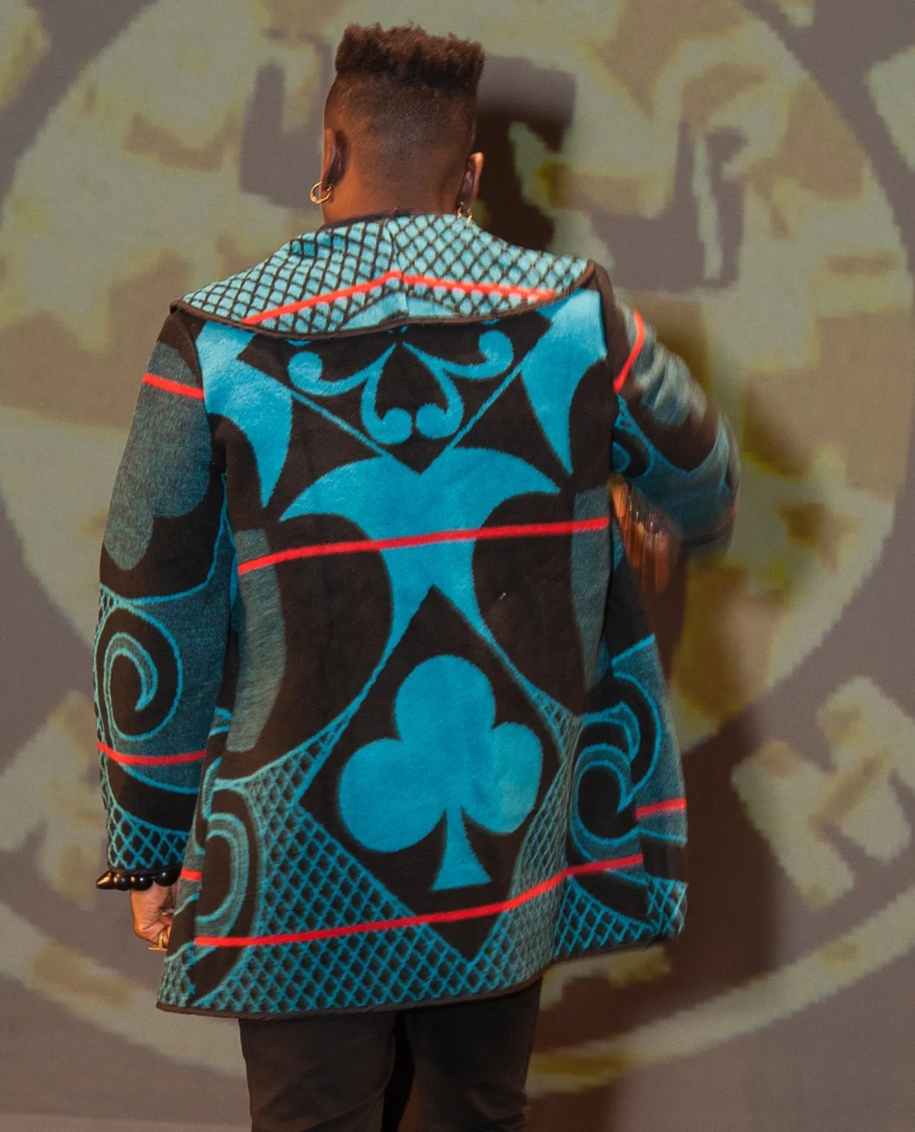 Basotho Unisex Blanket Coat - Blue | Made in South Africa