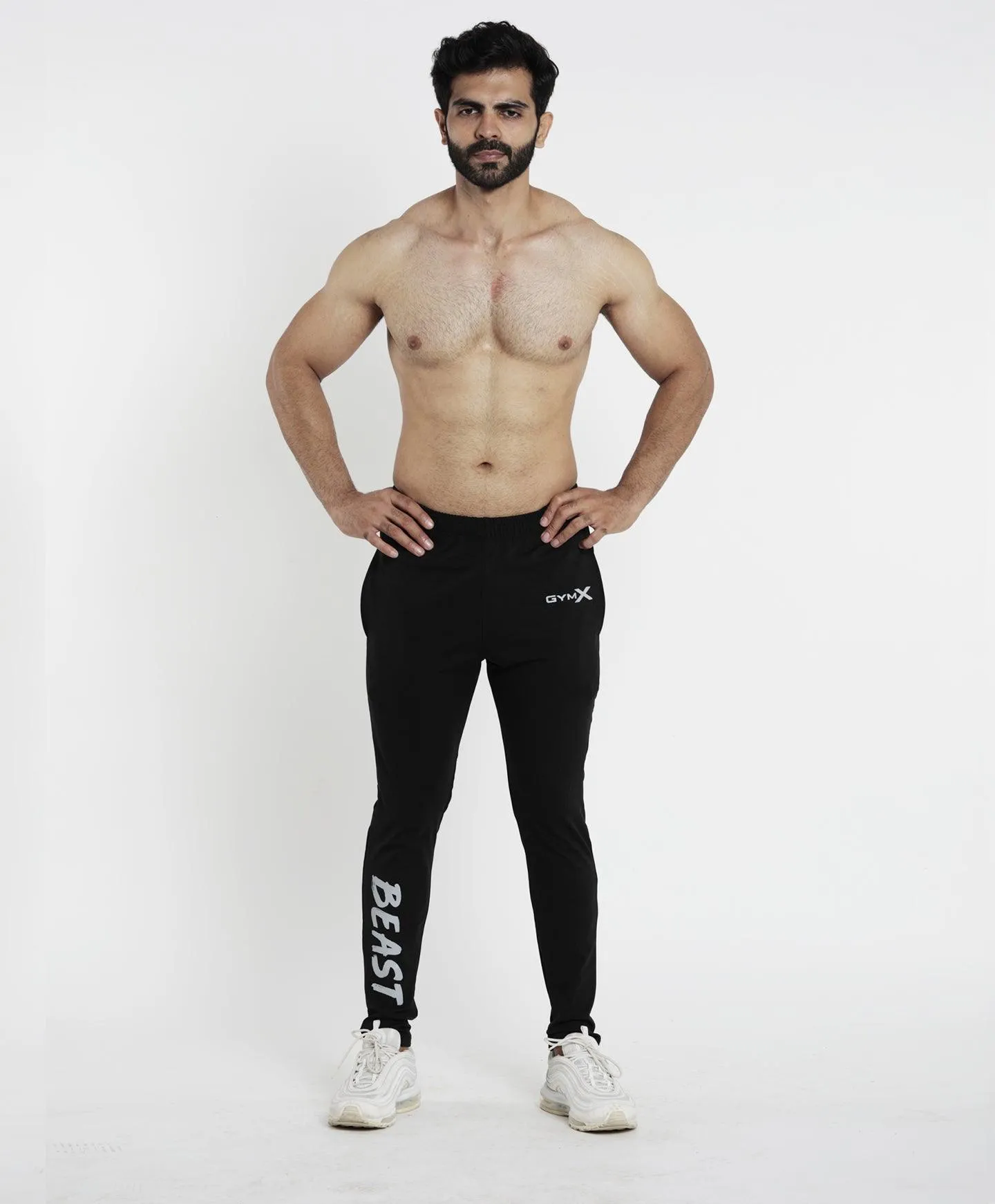 Beast Muscle Fit Bottoms- Jet Black- Sale