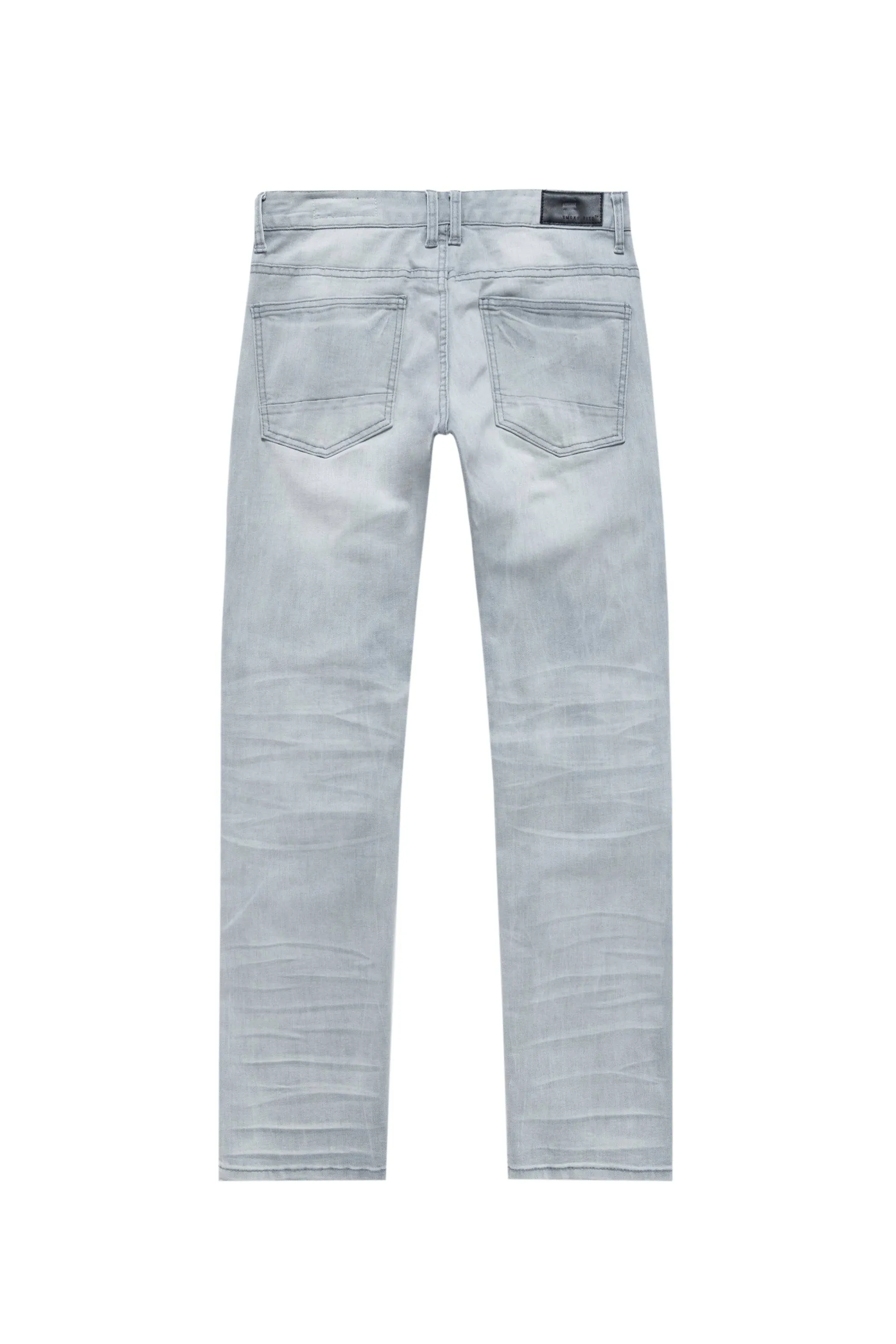 Big And Tall Heavy Rip & Repair Jean - Light Grey