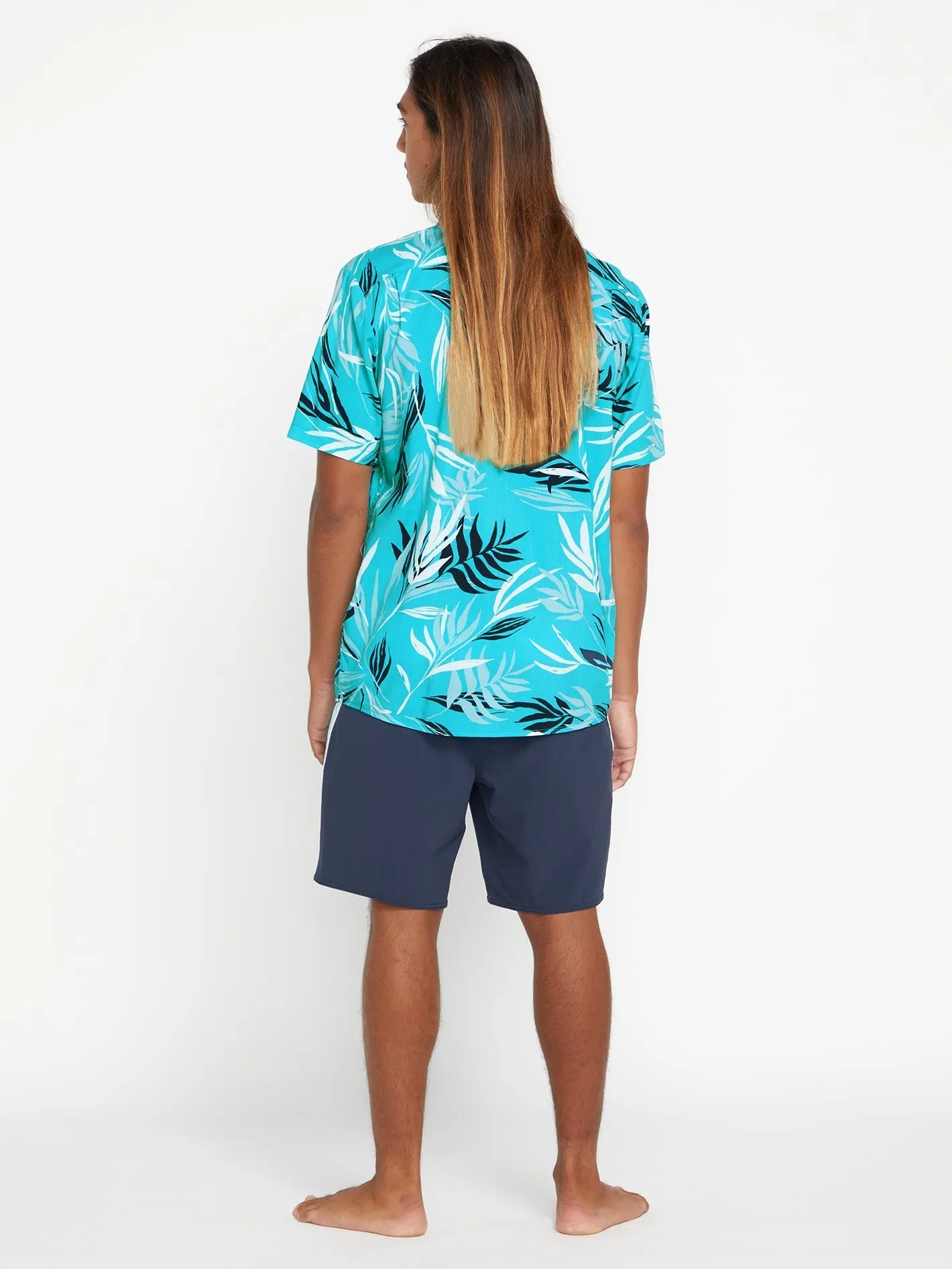 Bleeding Leaf Shirt Sleeve Shirt - Black