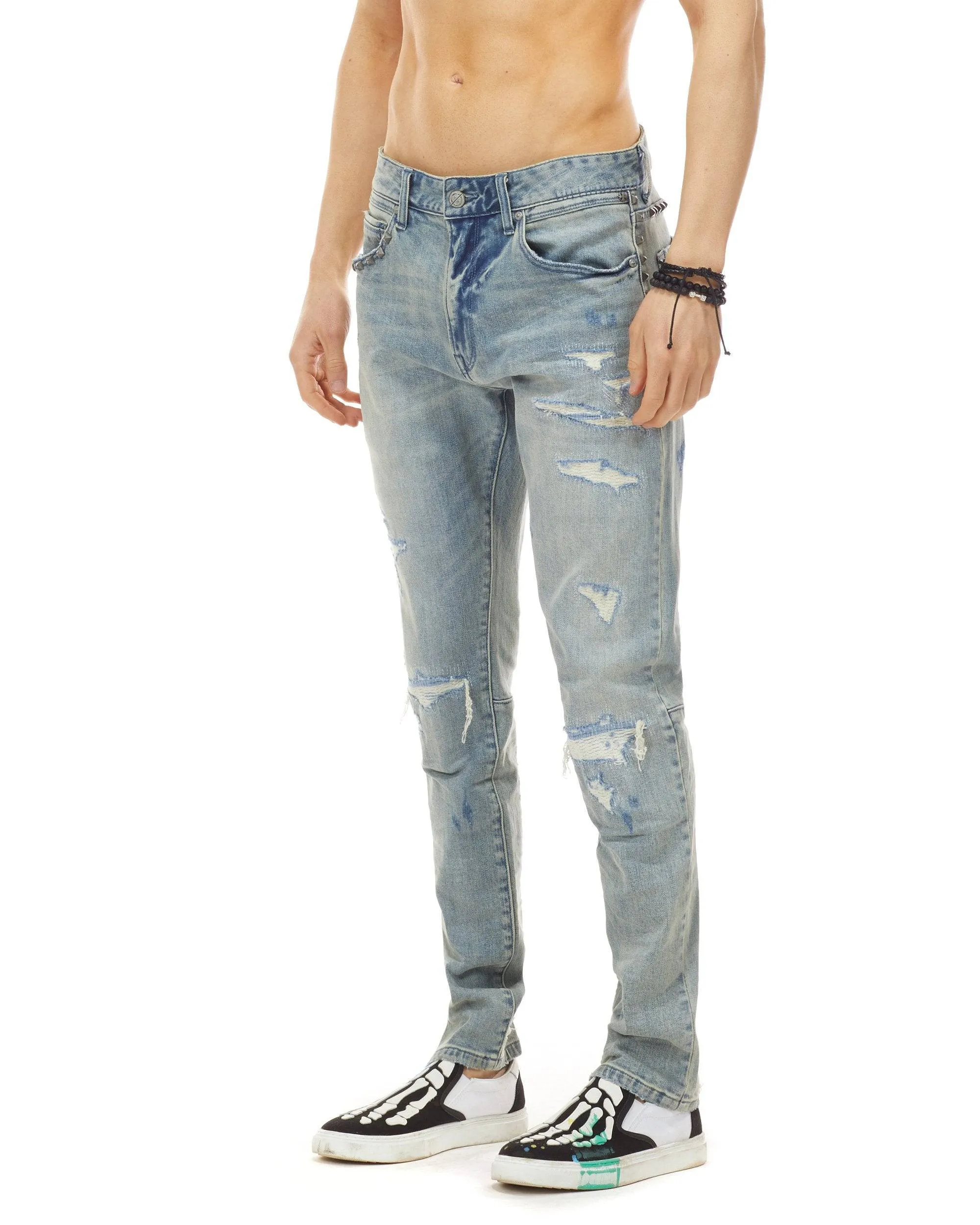 Bleunoir Antique Stud Jeans - Henry Blue