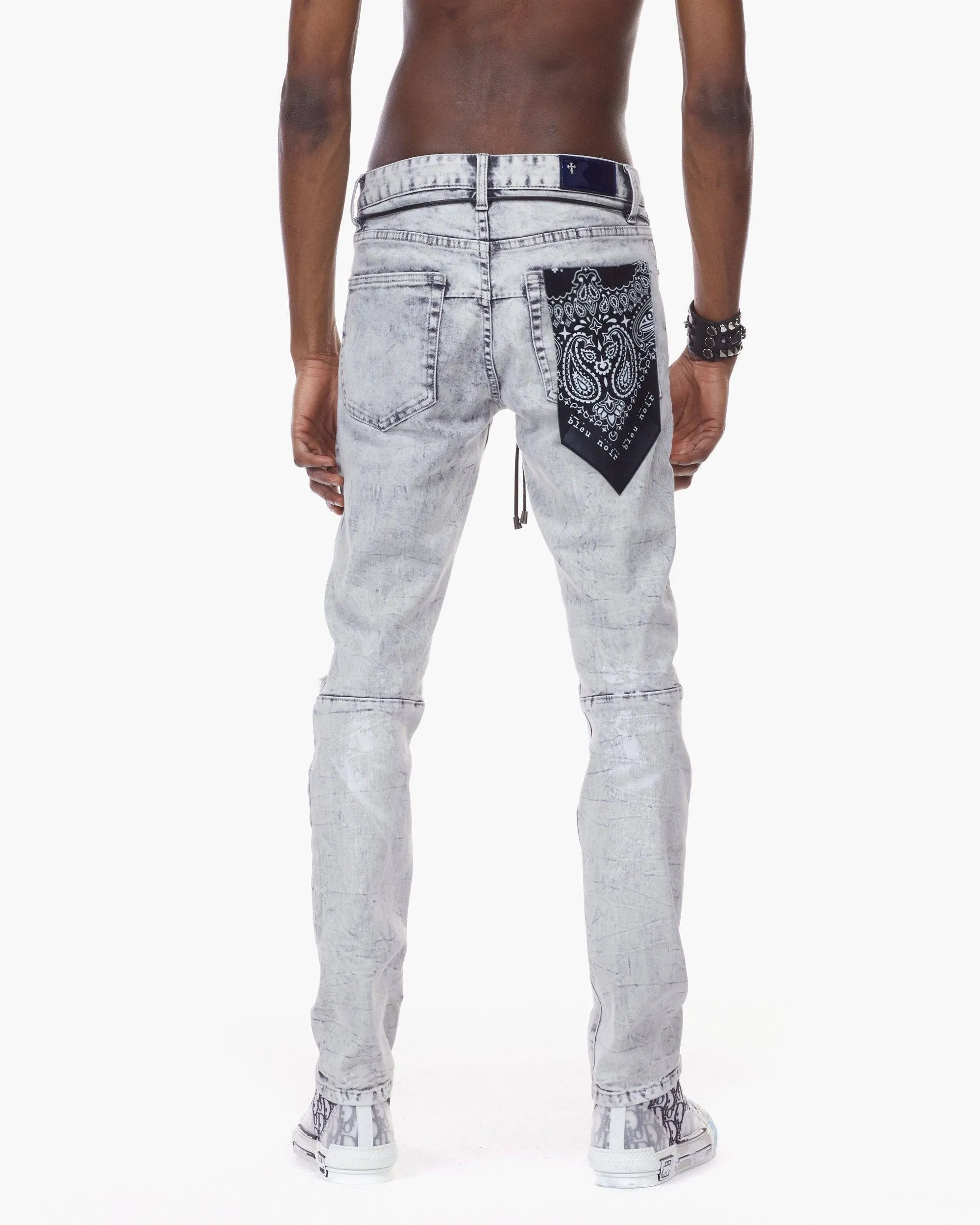 Bleunoir Crotch Logo Ripoff Jeans - Cloudy Grey