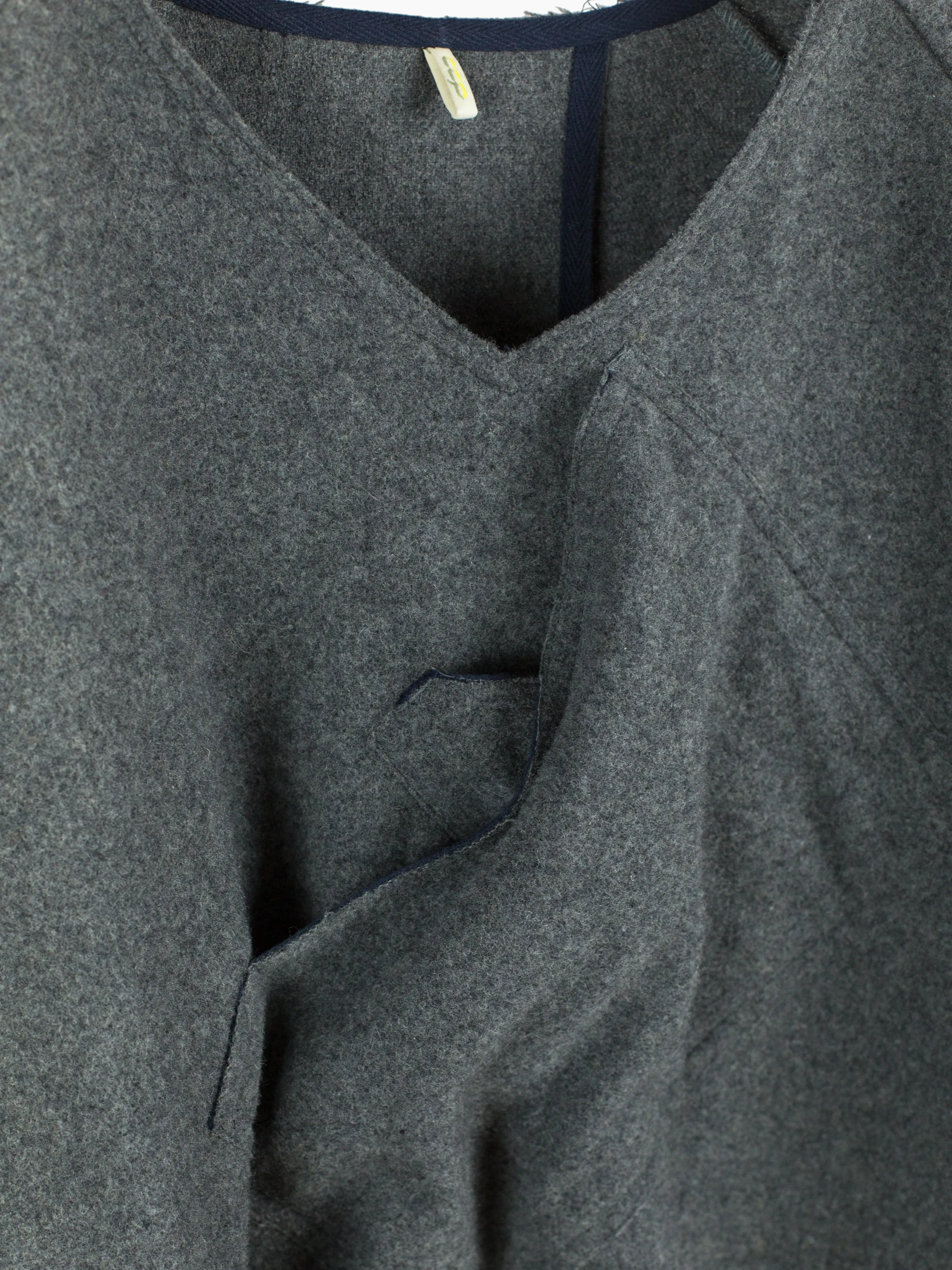 CCP.FM Grey Wool Apron Coat