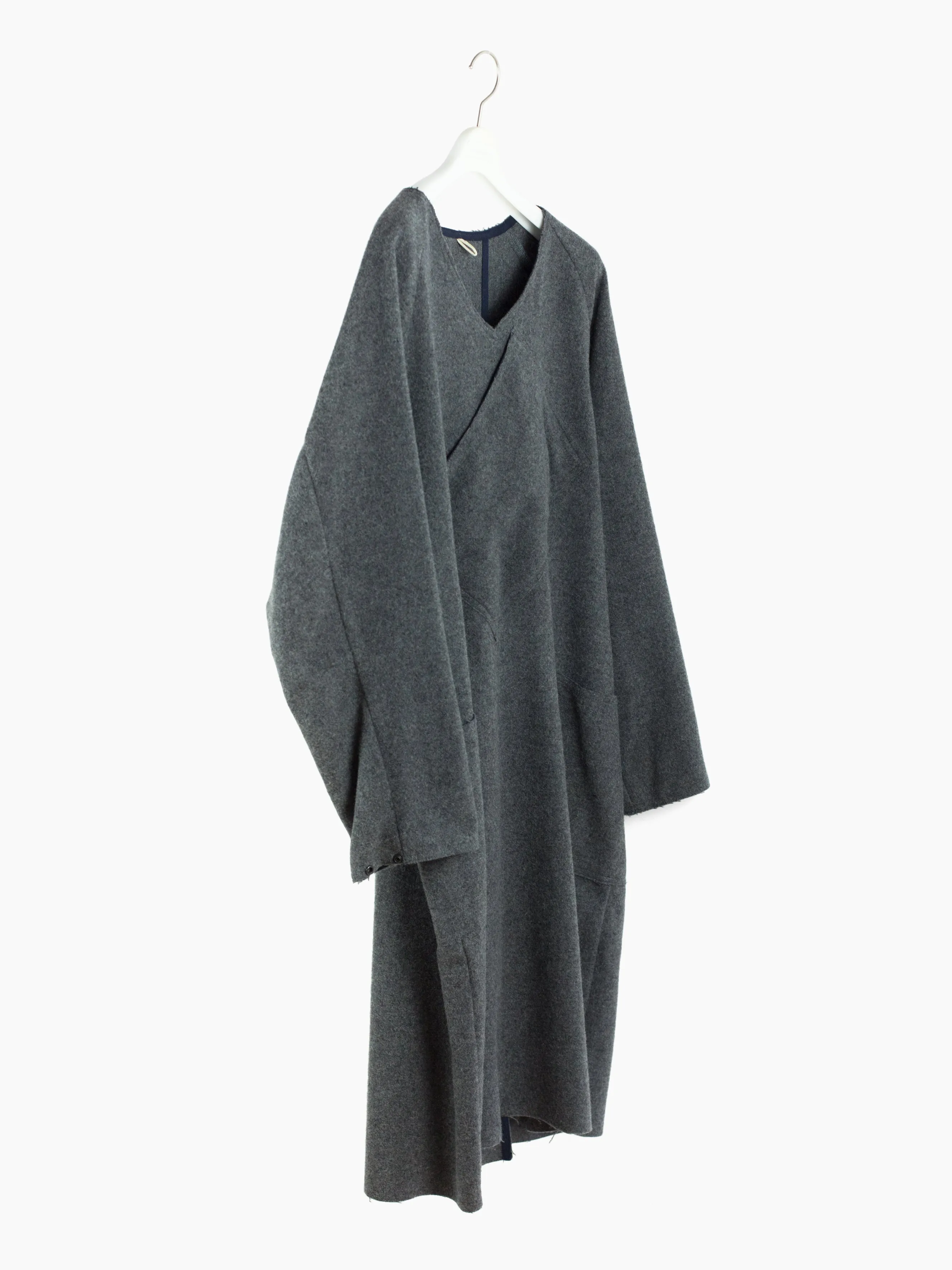 CCP.FM Grey Wool Apron Coat