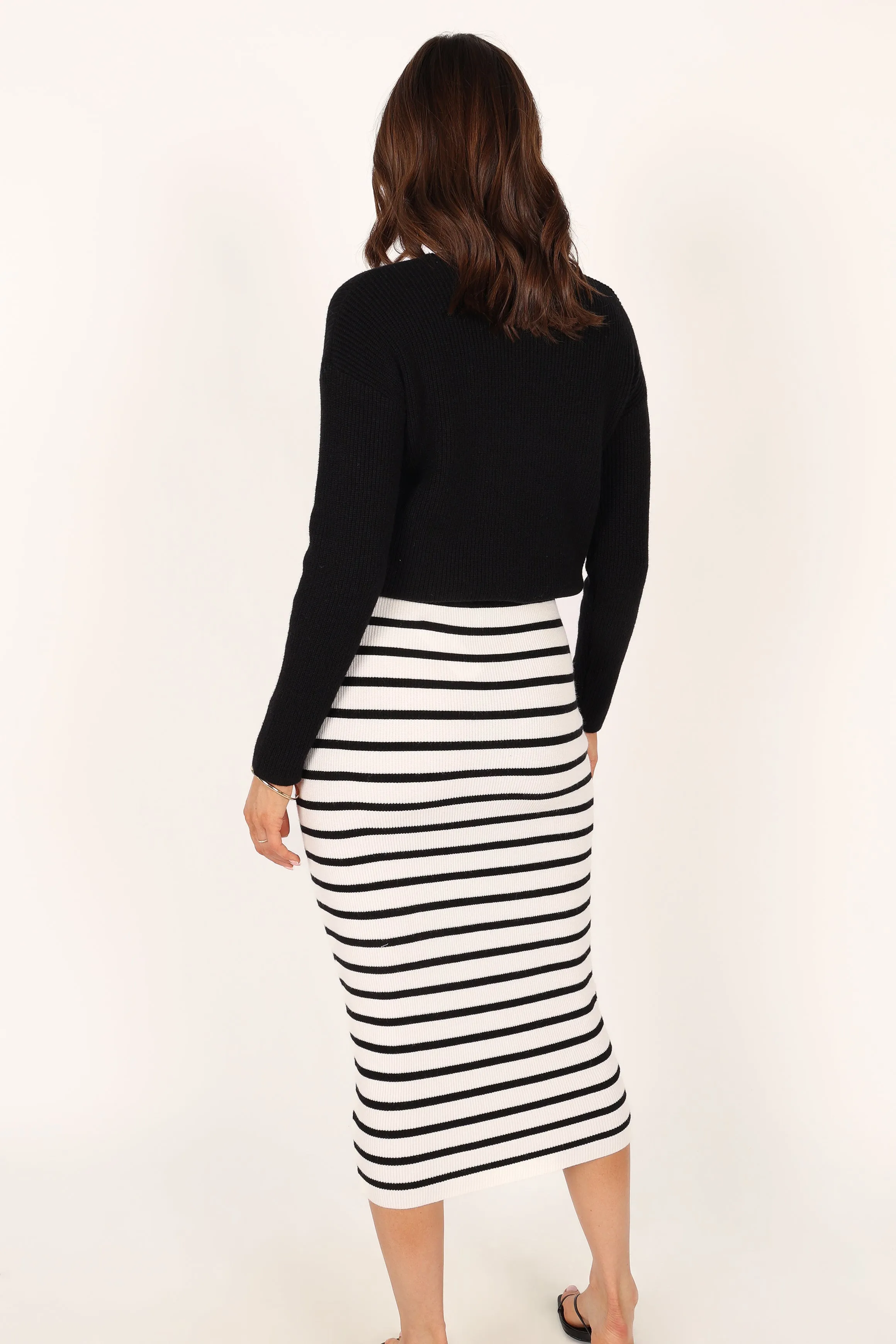 Chantelle Knit Midi Skirt - Stripe