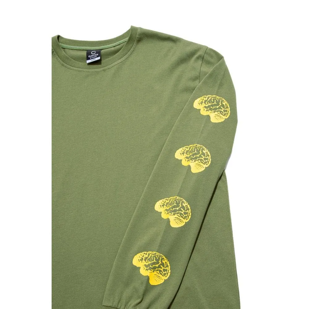 CLOT TEE BRAIN LS TEE-GREEN