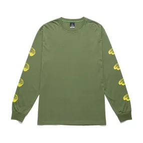 CLOT TEE BRAIN LS TEE-GREEN