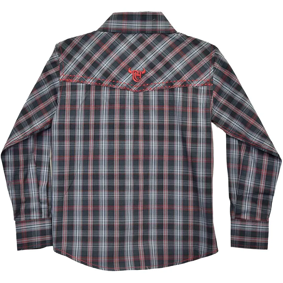 Cowboy Hardware Boys' Plaid Snap Shirt