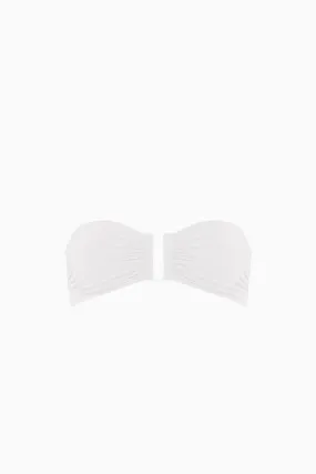 Eres Show Strapless Bikini Top - White