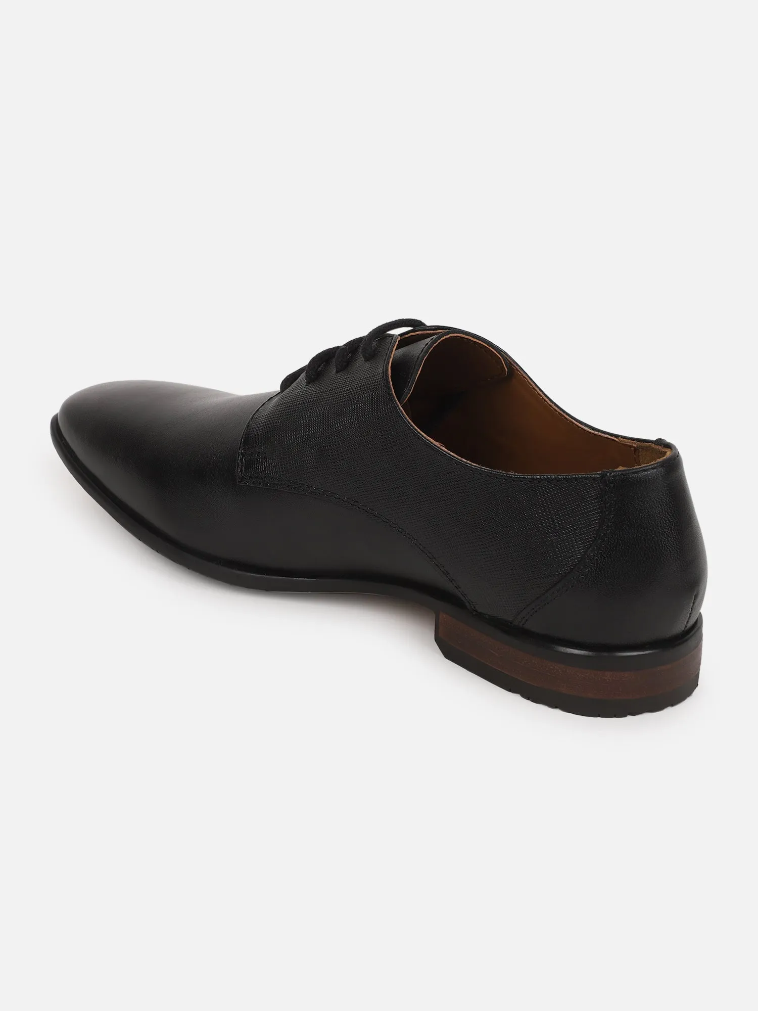 Ezok Men Formal Leather Shoes ( Black )