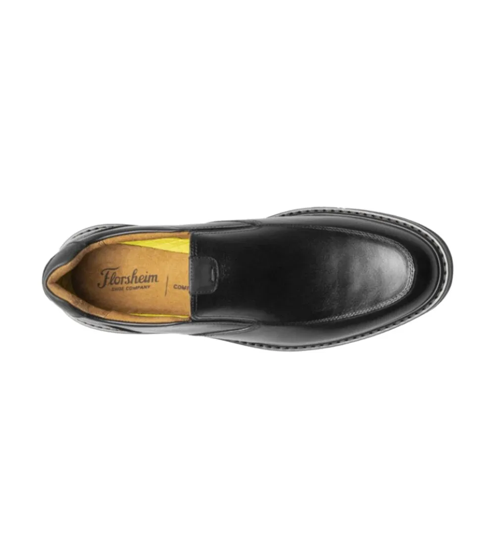 Florsheim Men's Norwalk Moc Toe Slip on Black Smith