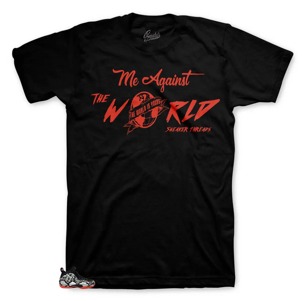 Foamposite Snakeskin Shirt - Against The World - Black