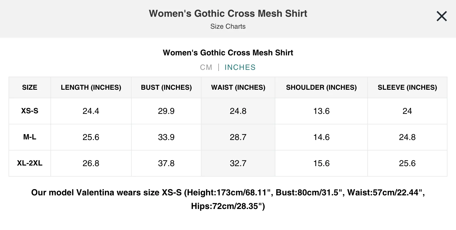 Gothic Cross Mesh Shirt