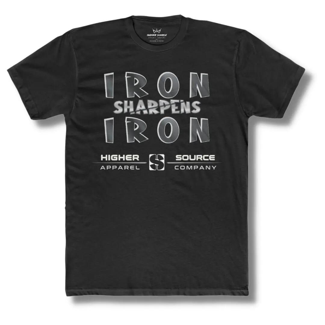 Iron Sharpens Iron - Black - American Silver