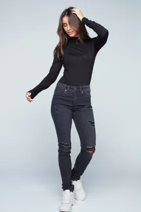 JOY - Regular Rise Skinny - Vintage Black