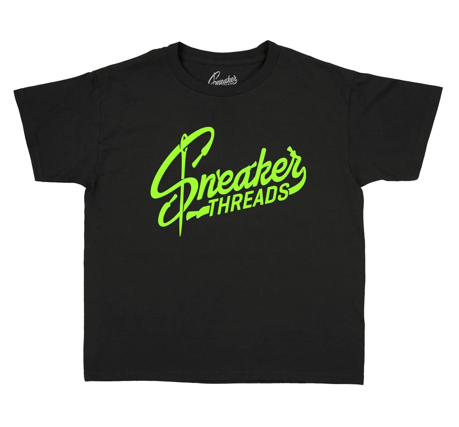 Kids - Electric Green 6 ST Logo Shirt