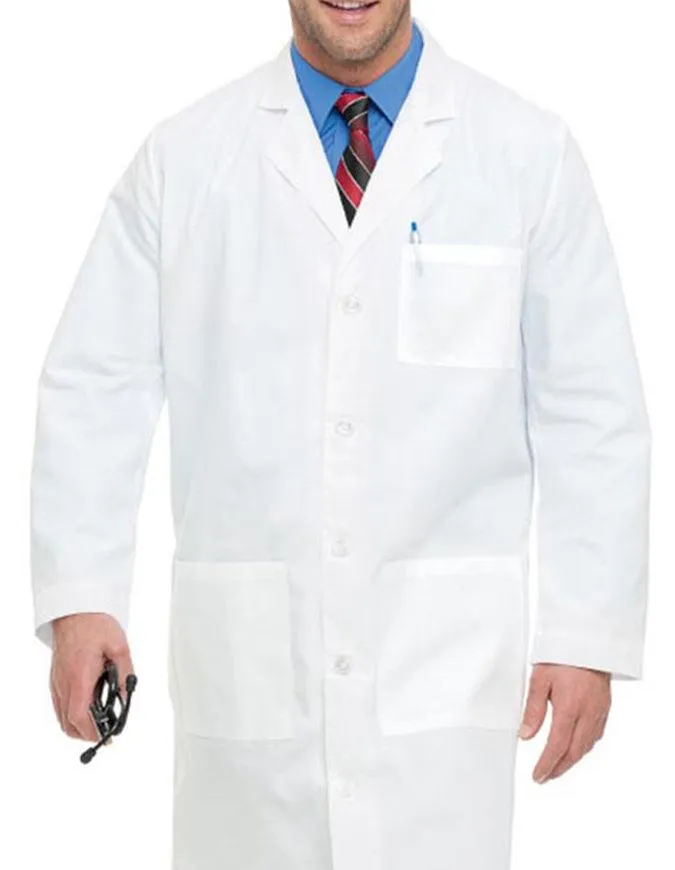 Landau Men's 41.5 inch Three Pocket Full Length Medical Lab Coat