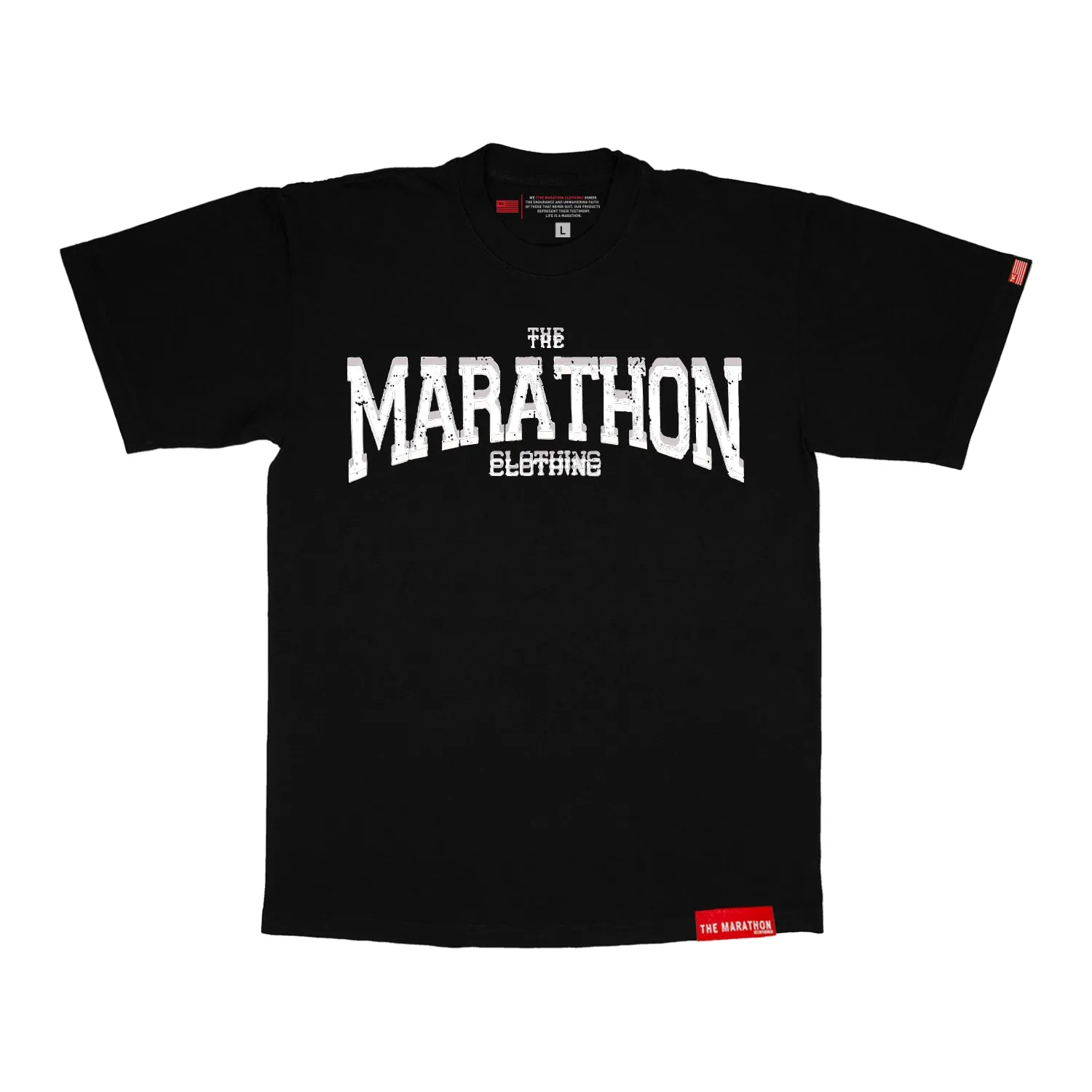 Marathon Clothing Beveled T-Shirt - Black