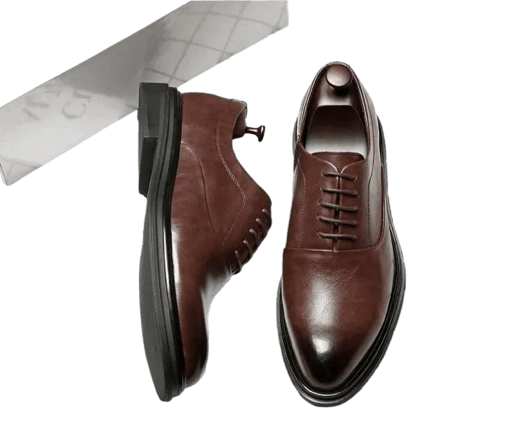 Men  Dress Shoes -  Ronald Leather Oxford Shoes