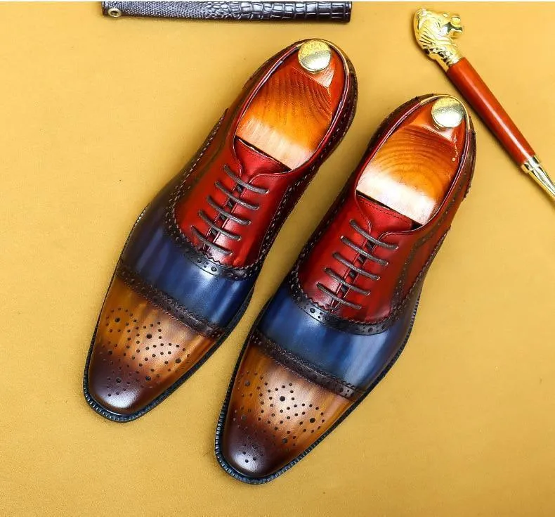 Men  Dress Shoes -  Timotio Leather Oxford Shoes