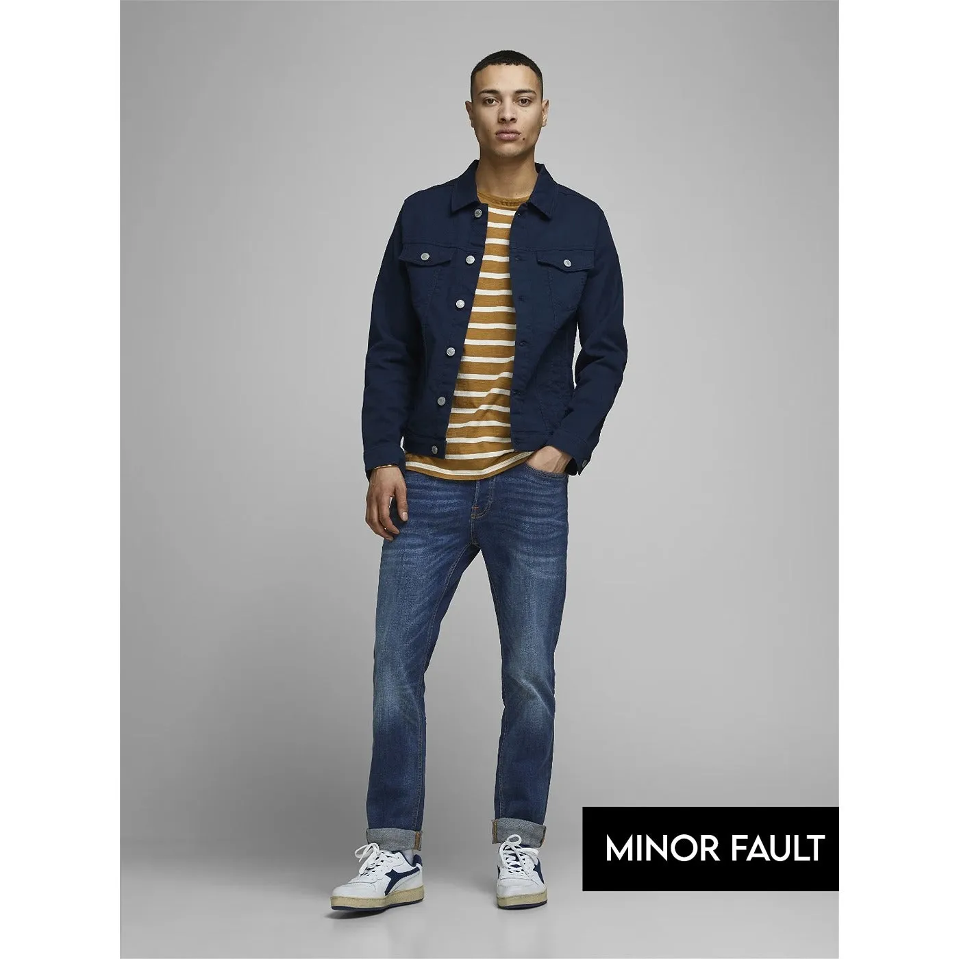 (Minor Fault) Slim Straight Blue Jeans