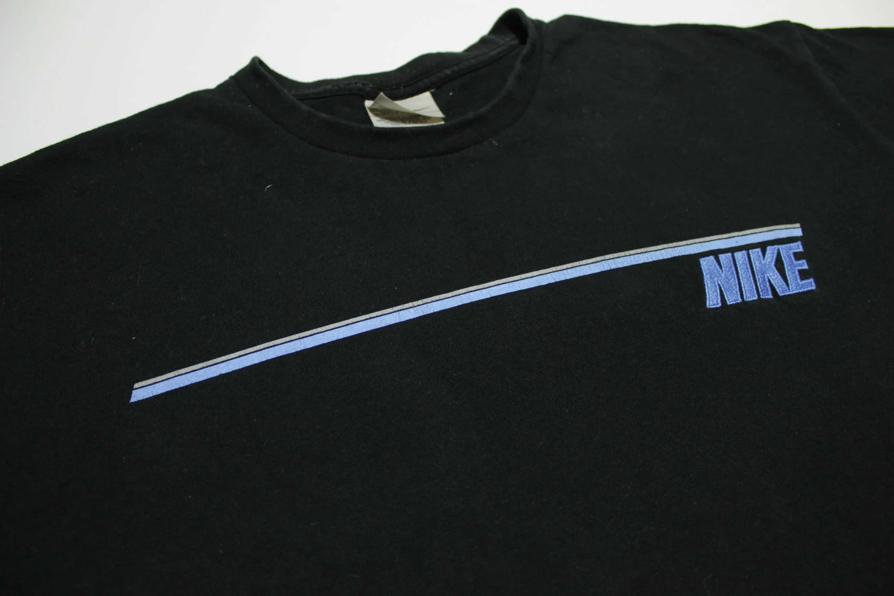 Nike Basic Black Y2K Vintage 2000's Script Spell Out T-Shirt