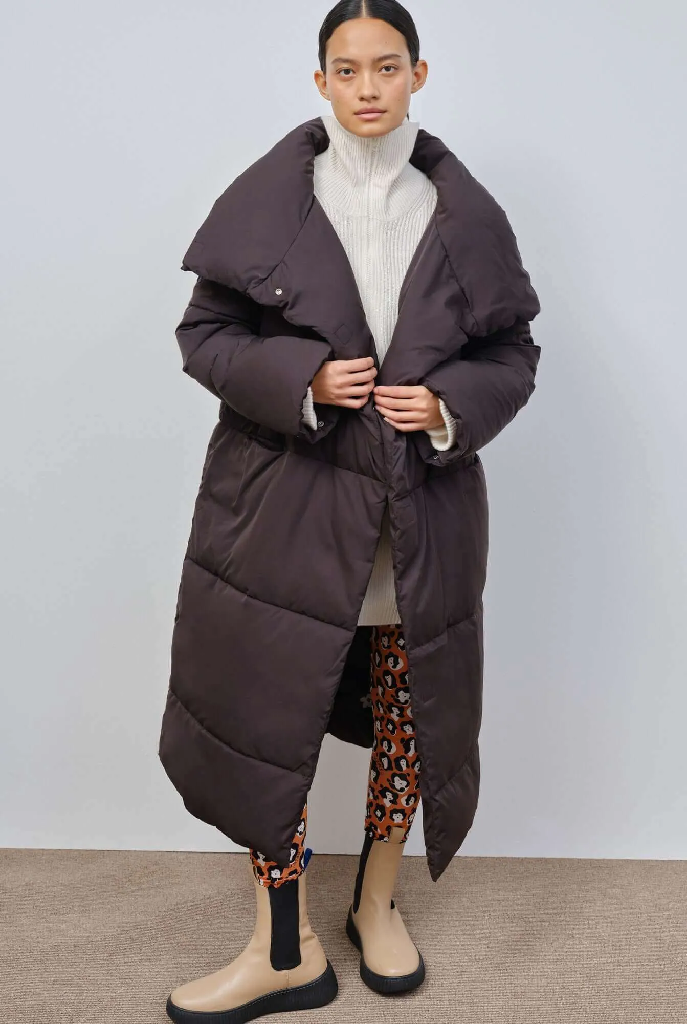 Nizza | Black Oversized Women's Quilted Puffer Coat