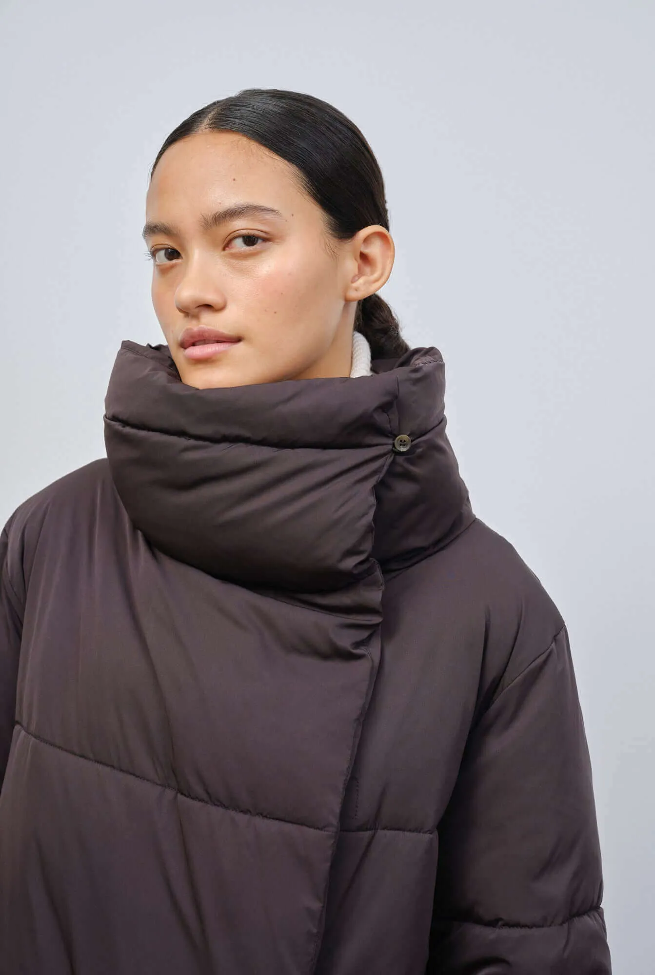 Nizza | Black Oversized Women's Quilted Puffer Coat