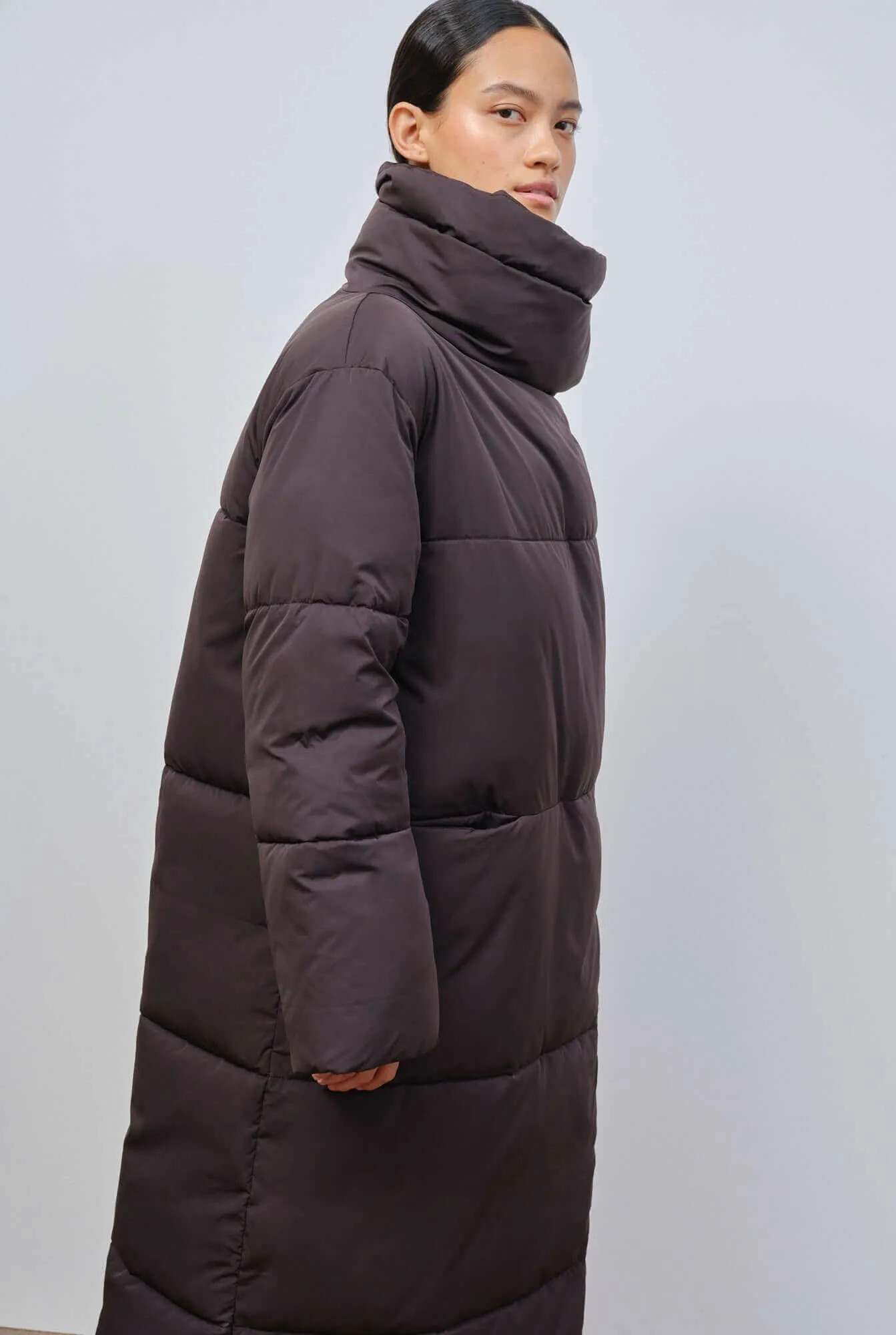 Nizza | Black Oversized Women's Quilted Puffer Coat