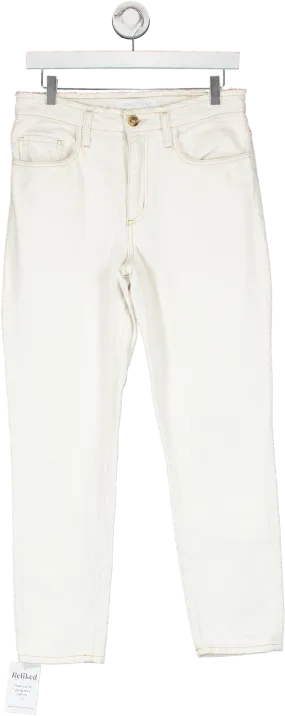 Nobody Denim White Contrast Stitch Denim Jeans W27