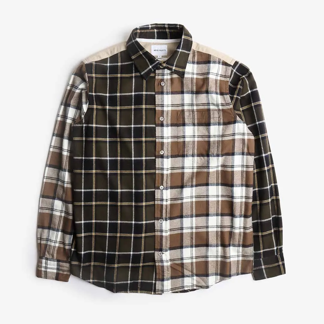 Norse Projects Algot Mixed Flannel Check Shirt