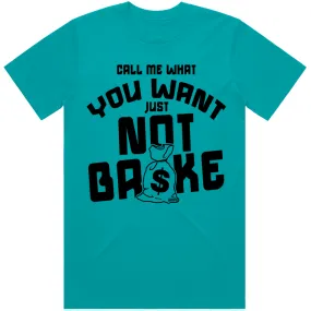 NOT BROKE : Teal Sneaker Tees Shirt (black ink)