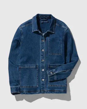 Organic Denim Painter's Jacket