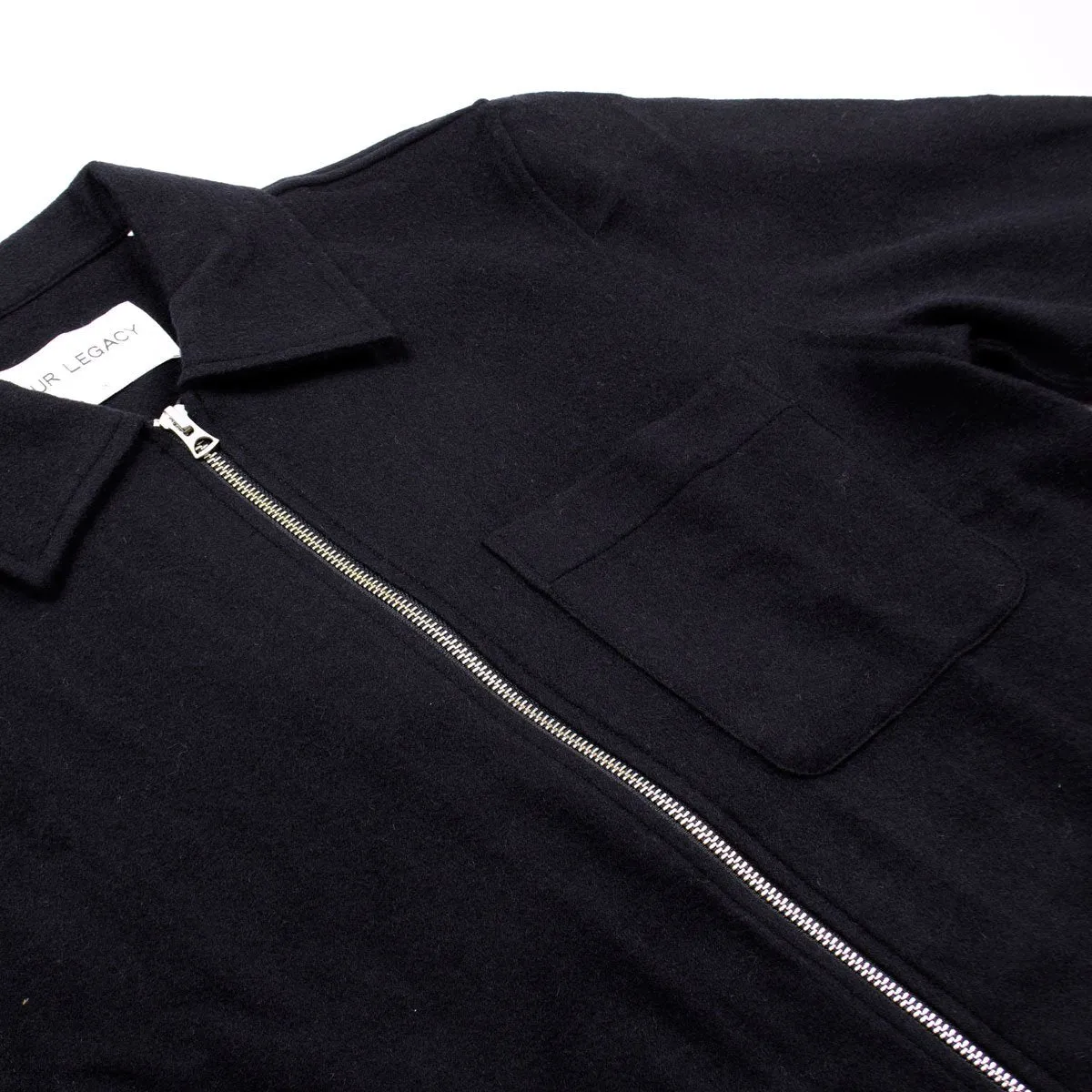 Our Legacy - Drip Shirt - Black Carded Wool