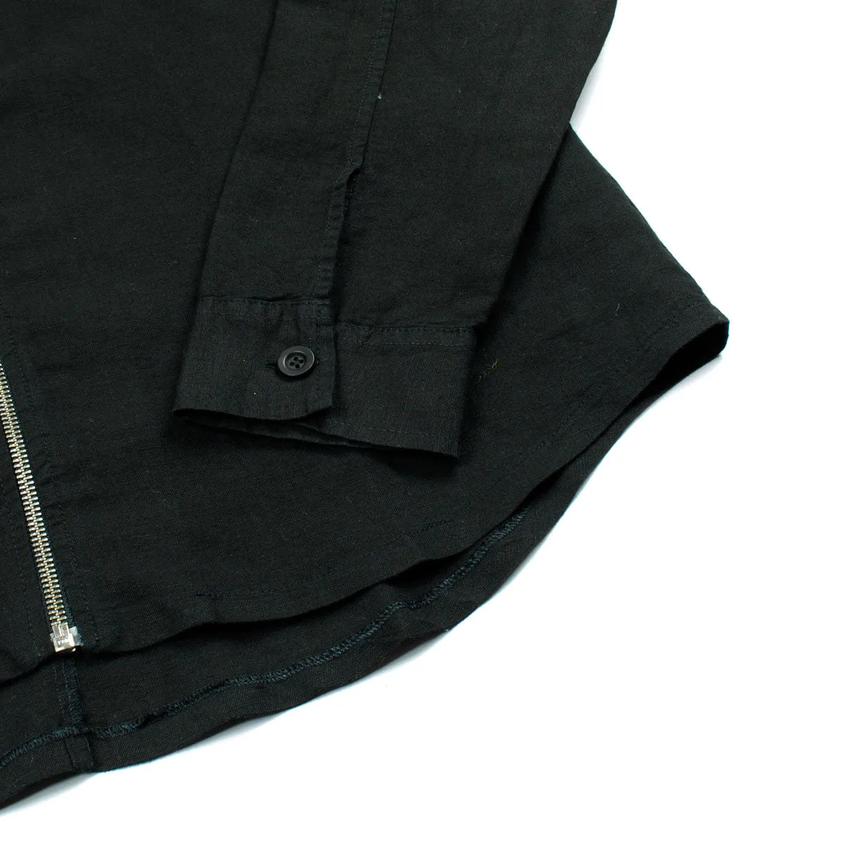 Our Legacy - Zip Shirt - Washed Black Linen