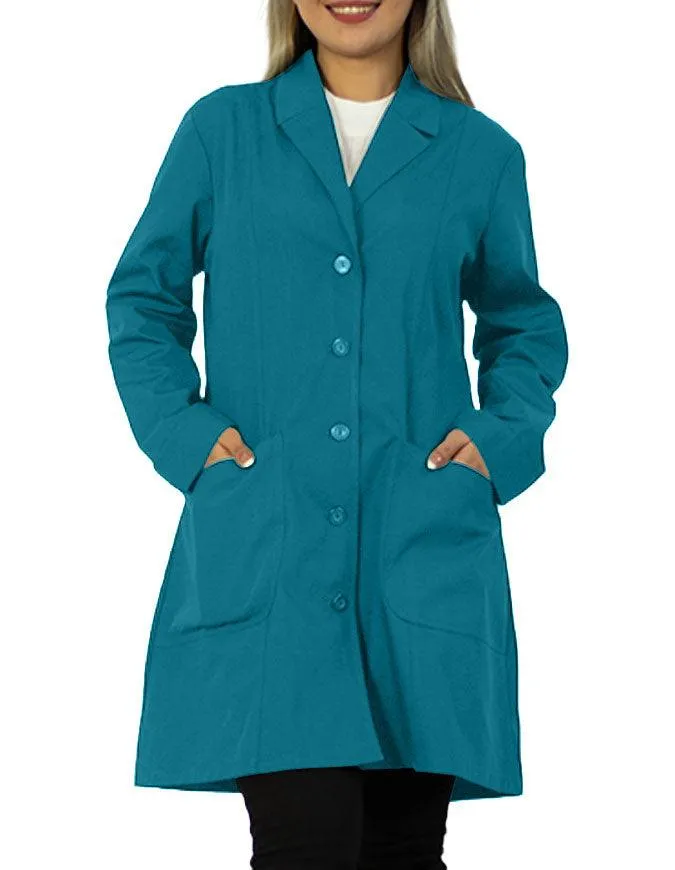 Panda Uniform Women 36 Inch Two Front Pockets Colored Lab Coat