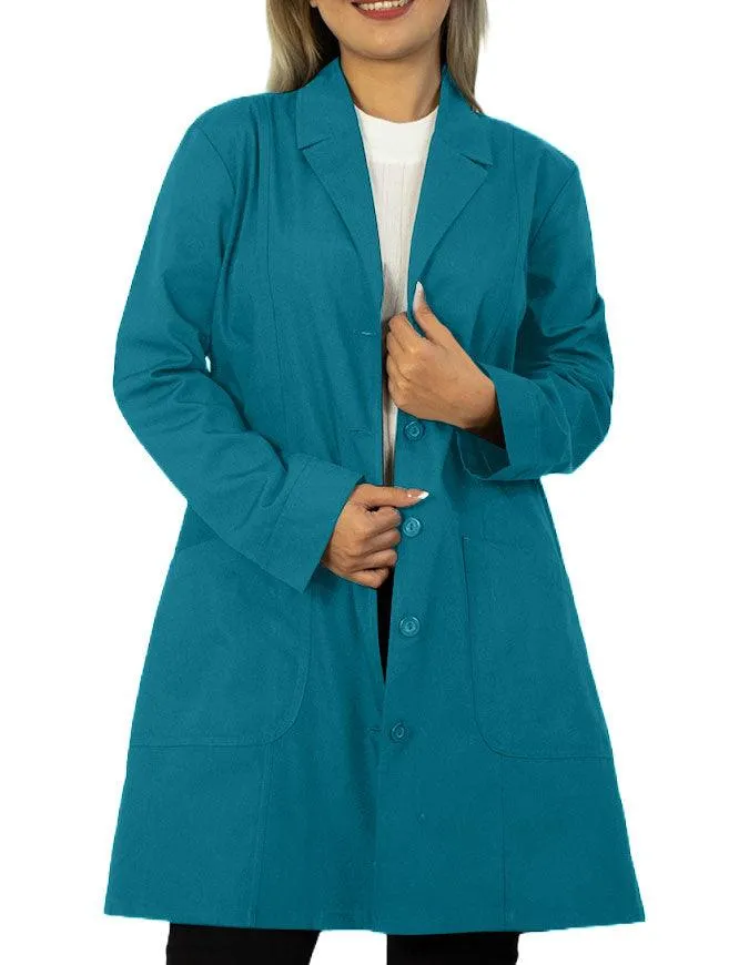 Panda Uniform Women 36 Inch Two Front Pockets Colored Lab Coat