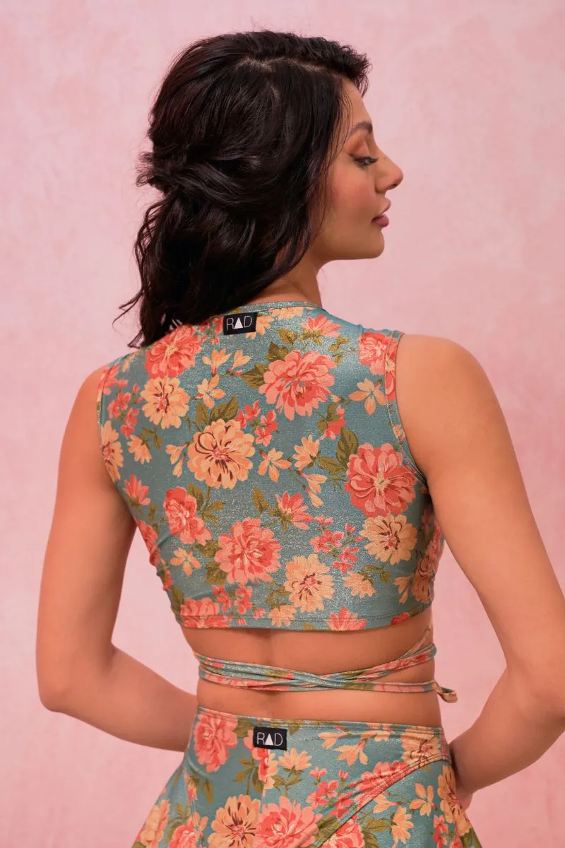 RAD Paradiso Rinascita Top - Floral Teal