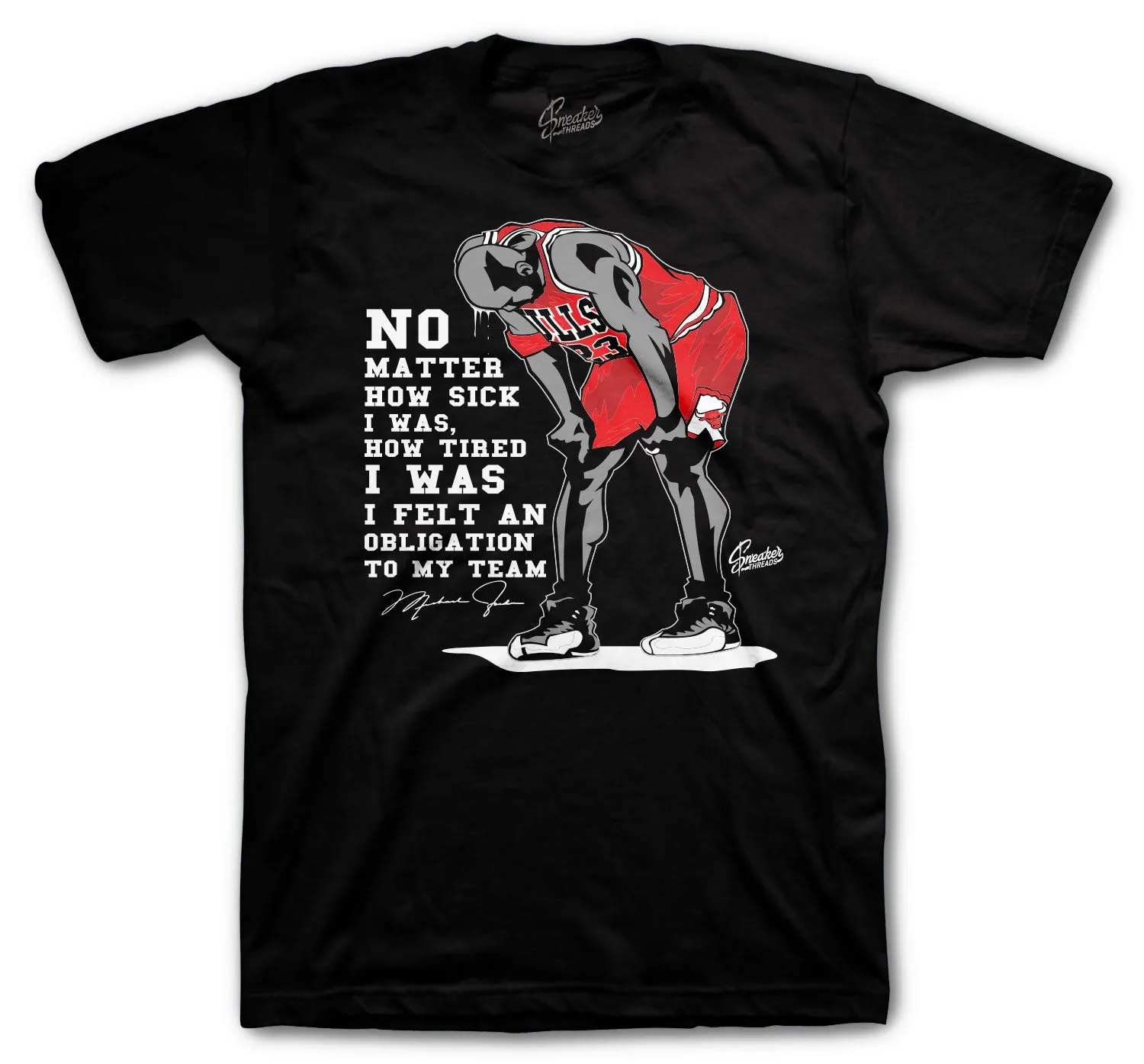 Retro 12 Playoff Shirt - No Matter - Black