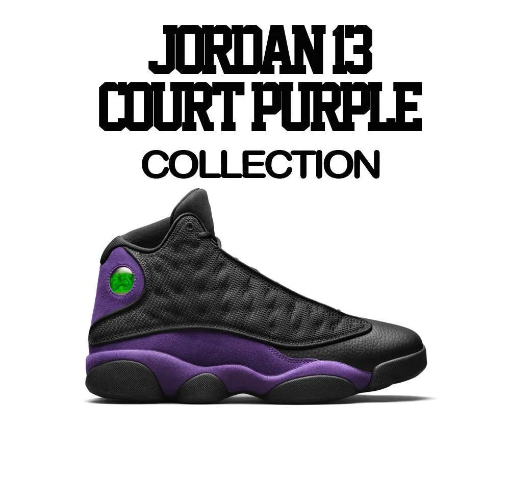 Retro 13 Court Purple Lover Shirt